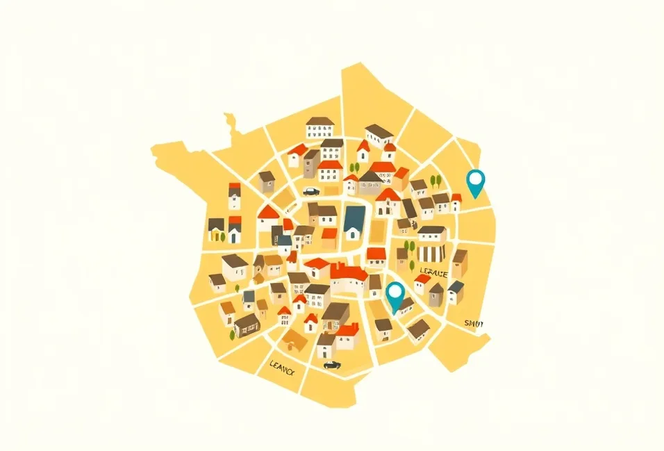 Carte du secteur d'intervention autour de Marseille (13001)